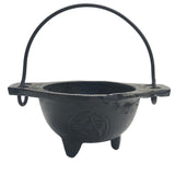 Cast Iron Cauldron Shallow Dish Pentagram Small | Crystal Karma By Trina