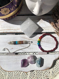 Chakra Selenite Crystal Bundle #1 Crystals for focus, Intuition and cleansing to align your Chakra| Crystal Karma by Trina