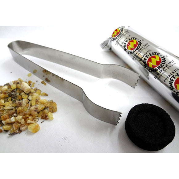 Charcoal Tongs - Stainless Steel | Crystal Karma by Trina