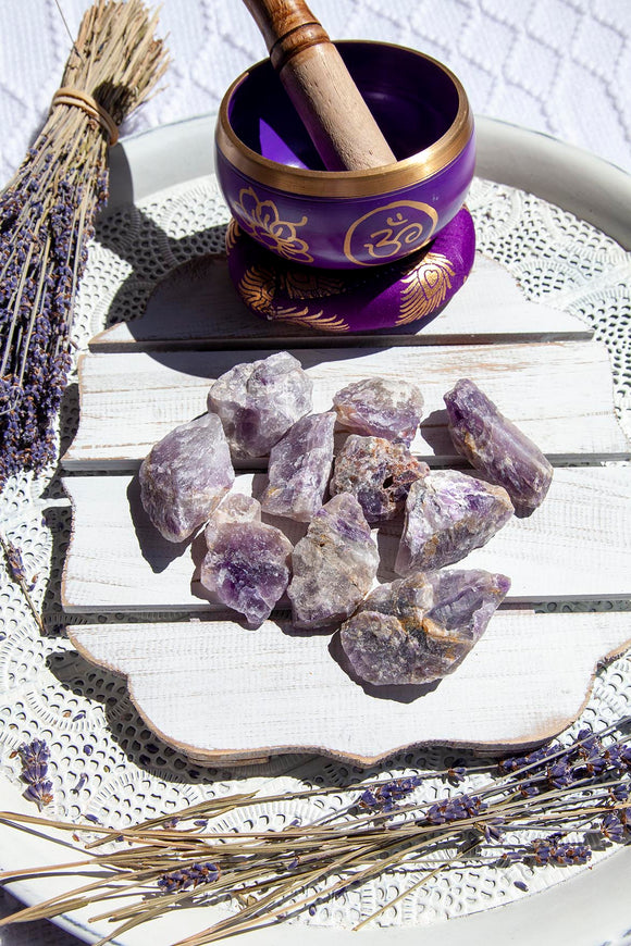 Chevron Amethyst Rough Small - Crystal Karma By Trina