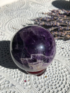 Chevron Amethyst Sphere #2 | Crystal Karma by Trina