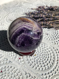 Chevron Amethyst Sphere #2 | Crystal Karma by Trina