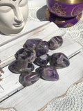 Chevron Amethyst Tumbles Medium | Crystal Karma by Trina