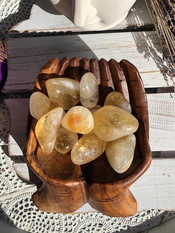 Citrine Tumbles Large | Crystal Karma by Trina