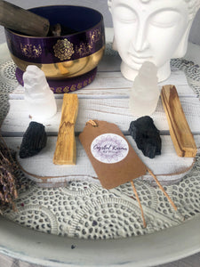 Protection & Cleanse Crystal Set - Crystal Karma By Trina