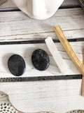 Cleansing Bundle Palo Santo Selenite Hematite Larvakite - crystals for cleansing, grounding and patience| Crystal Karma by Trina