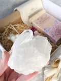 Clear Quartz Cluster with Point | Crystal Karma by Trina