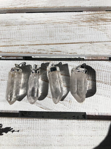 Quartz Plated Point Pendants | Crystal Karma By Trina