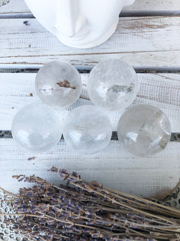 Clear Quartz Sphere 4.5cm | Crystal Karma by Trina