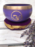 Purple Crown Chakra Brass Singing Bowl - Crystal Karma by Trina