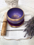 Purple Crown Chakra Brass Singing Bowl - Crystal Karma by Trina