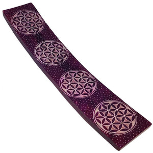 Flower of Life Soapstone Incense Holder - Crystal Karma By Trina