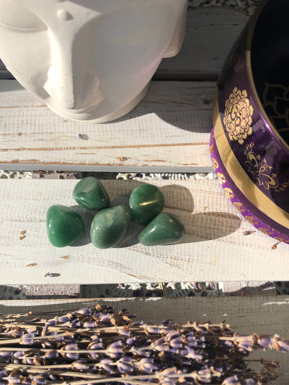 Green Aventurine Tumbles | Crystal Karma by Trina