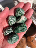 Green Spot Jasper Tumbles | Crystal Karma by Trina