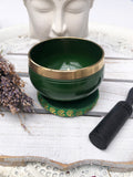 Heart Chakra Singing Bowl - Green 7.5cm Gift Set | Crystal Karma by Trina