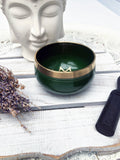 Heart Chakra Singing Bowl - Green 7.5cm Gift Set | Crystal Karma by Trina