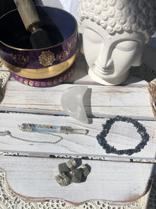 Hematite Pyrite Opalite & Selenite Moon Crystal Bundle #4 | Crystal Karma by Trina
