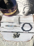 Hematite Pyrite Opalite & Selenite Moon Crystal Bundle #4 | Crystal Karma by Trina