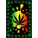 Altar Cloth Large Tapestry - Hemp Leaf | Crystal Karma by Trina