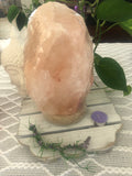 Himalayan Salt Lamp Marble base 2-3kg - Crystal Karma By Trina