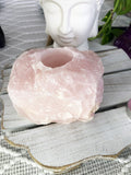 Rose Quartz Candle Base - Crystal Karma By Trina