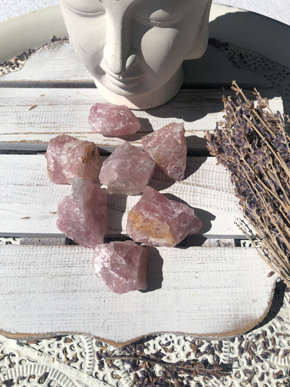 Lavender Rose Quartz Rough - Small | Crystal Karma by Trina