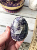 Lepidolite Egg - Brazil - Crystal Karma By Trina