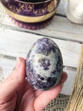 Lepidolite Egg - Brazil - Crystal Karma By Trina