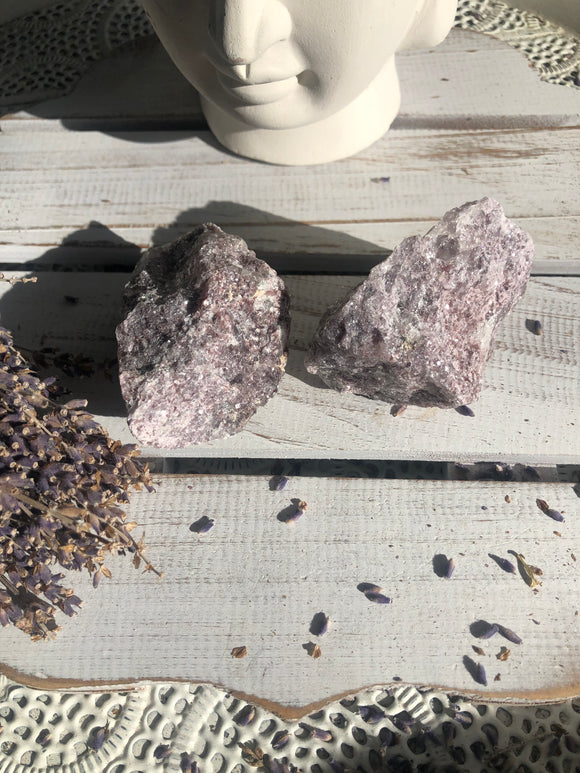 Lepidolite Rough Stones - Small (B) - Crystal Karma By Trina