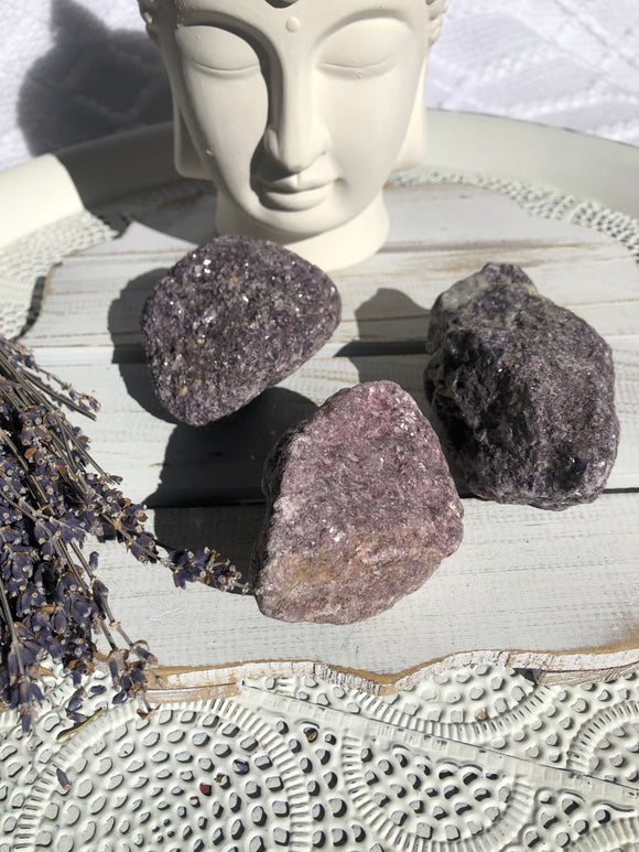 Lepidolite Rough Stones - Medium (A) | Crystal Karma by Trina