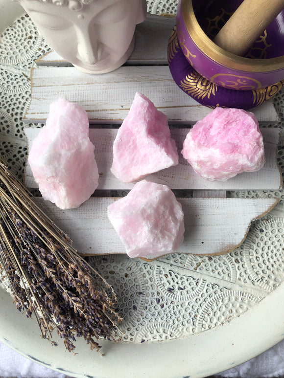 Pink Mangano Calcite Rough X-Large | Crystal Karma by Trina