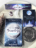 Moon Lovers Set #6 Moonology Book Moonology Oracle Cards Selenite Puffy Moon Clear Quartz Sphere on Stand and more | Crystal Karma by Trina