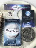 Moon Lovers Set #7 Moonology Book Moonology Oracle Cards Selenite Moon Clear Quartz Sphere on Stand and more | Crystal Karma by Trina