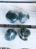 Moss Agate Tumbles Large | Crystal Karma by Trina