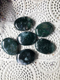 Moss Agate Worry Stones | Crystal Karma by Trina