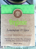 Organic Goodness Smudge Candle - Lemongrass & Spice | Crystal Karma by Trina