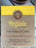 Organic Goodness Smudge Candle - Palo Santo & Cedar | Crystal Karma y Trina