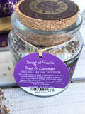 Organic Goodness Sage & Lavender Smudge Resin 25gms | Crystal Karma by Trina