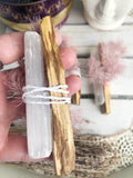 Selenite & Palo Santo Floral Cleansing Bundles | Crystal Karma by Trina 