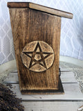 Pentacle 3 Drawer Wooden Chest  | Crystal Karma by Trina