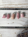 Pink Tourmaline Silver Plated Pendant | Crystal Karma by Trina