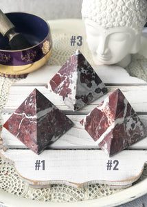 Red Onyx Pyramid | Crystal Karma by Trina