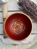 Root Chakra Singing Bowl Red | Crystal Karma by Trina