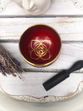 Root Chakra Singing Bowl - Red 7.5cm Gift Set | Crystal Karma by Trina