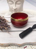 Root Chakra Singing Bowl - Red 7.5cm Gift Set | Crystal Karma by Trina