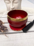 Root Chakra Singing Bowl - Red 7.5cm Gift Set | Crystal Karma by Trina