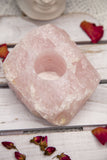 Rose Quartz Candle Base - Crystal Karma By Trina