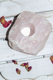 Rose Quartz Candle Base - Crystal Karma By Trina
