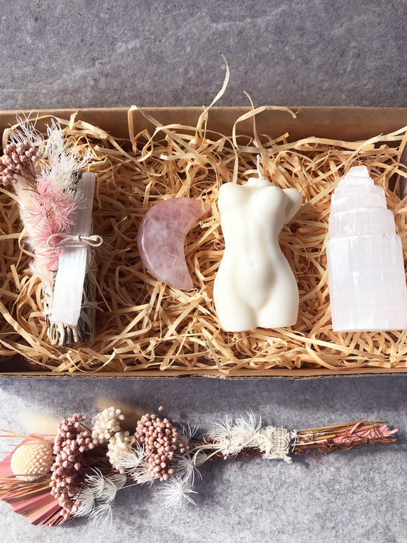 Rose Quartz Goddess Smudge Box #2 | Crystal Karma by Trina