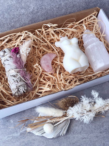 Rose Quartz Goddess Smudge Box | Crystal Karma by Trina